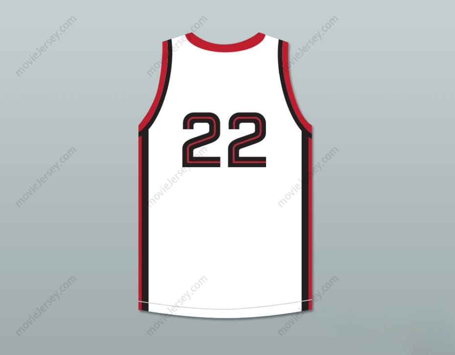 PERSONALIZA CUALQUIER Nombre Número KAWHI LEONARD 22 MARTIN LUTHER KING HIGH SCHOOL CAMISETA DE BALONCESTO BLANCA 7 Costuras Superiores S-6XL