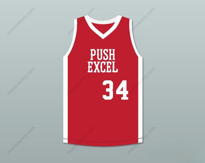 PERSONALIZA Cualquier Nombre Número VOISE WINTERS 34 PUSH EXCEL PRO JERSEY CLÁSICO BALONCESTO ROJO 1985 EVENTO BENÉFICO Costura Superior S-6XL