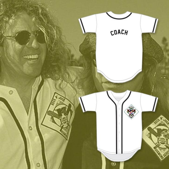 Camiseta de béisbol personalizada con cualquier nombre y número de COACH SAMMY HAGAR SALAMANDERS, 1er derby anual ROCK N' JOCK DIAMOND 1990, cosido a medida, tallas S-6XL