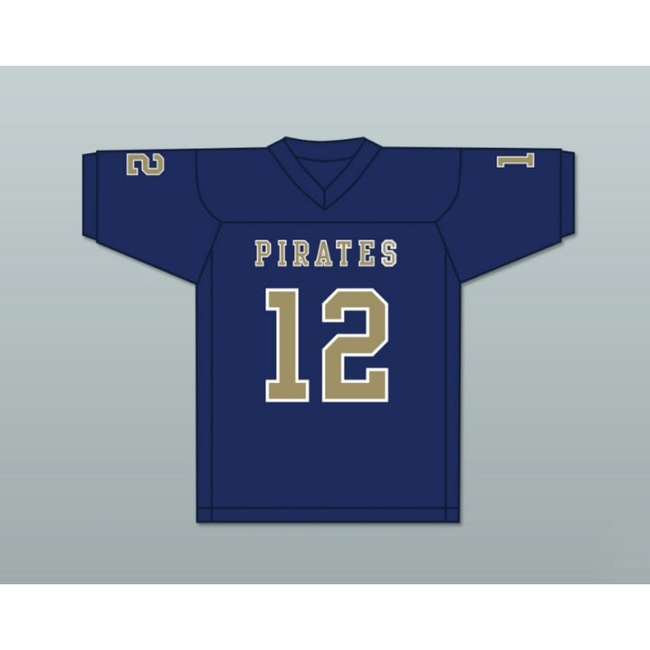 CUSTOM ANY Name Number MALIK COLLINS 12 INDEPENDENCE COMMUNITY COLLEGE PIRATES Football Jersey Top Stitched S-6XL