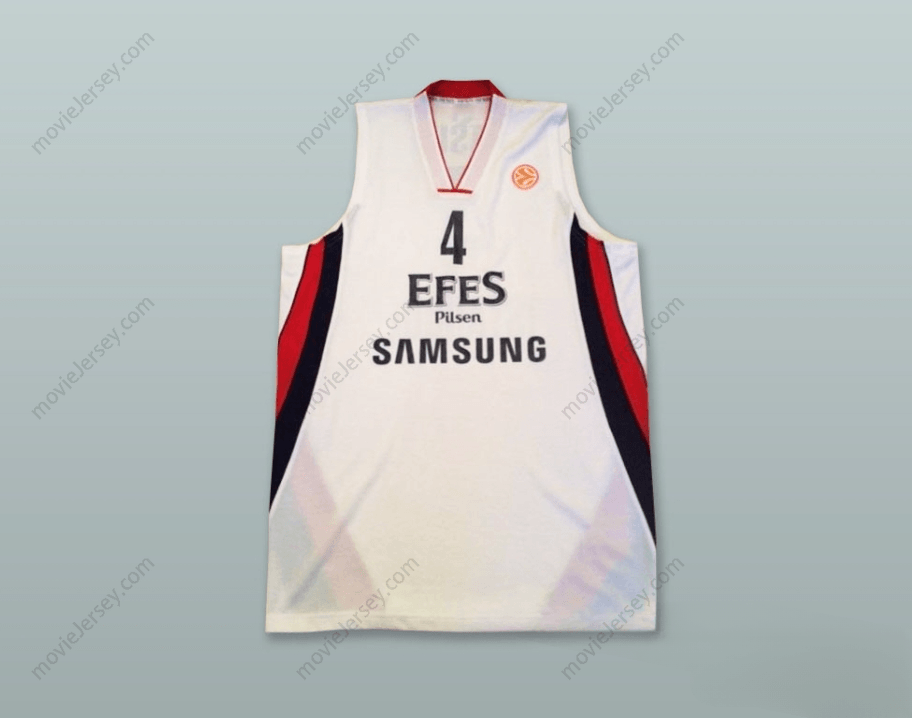 PERSONALIZA Cualquier Nombre Número MARIO KASUN 4 ANADOLU EFES SK ESTAMBUL TURQUÍA CAMISETA DE BALONCESTO Cosido S-6XL