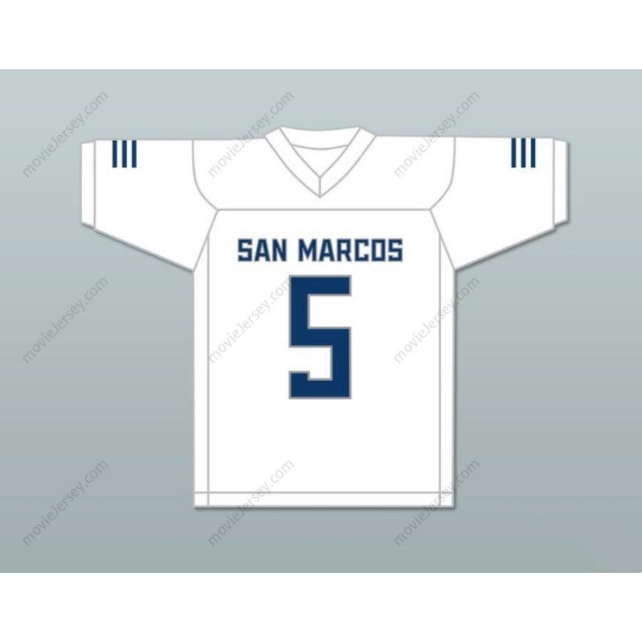 PERSONALIZA Cualquier Nombre Número TERRELL BURGESS 5 CAMISETA DE FÚTBOL Knights de SAN MARCOS HIGH SCHOOL Cosida Tallas S-6XL