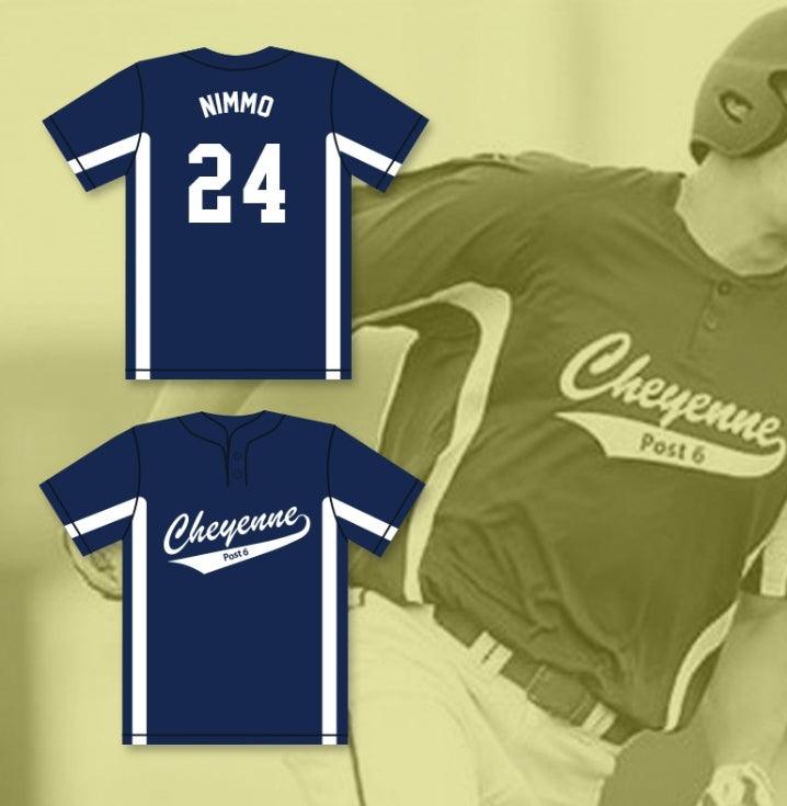 Camiseta de béisbol azul marino BRANDON NIMMO 24 con número y nombre personalizados, con 2 costuras superiores, tallas S-6XL