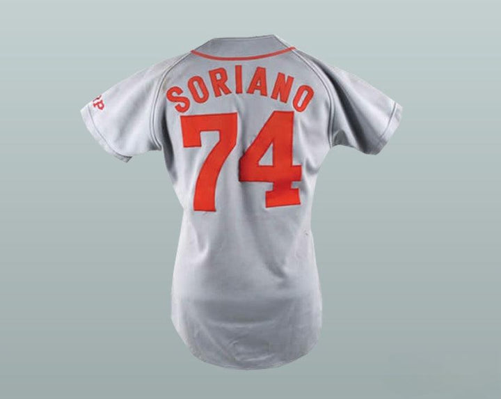 Personalizado cualquier nombre y número ALFONSO SORIANO 74 HIROSHIMA CARP CAMISETA DE BÉISBOL Cosido superior S-6XL