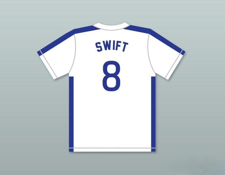 Camiseta de béisbol blanca con el número y nombre personalizados BILL SWIFT 8 del EQUIPO DE USA 1984, con costuras, tallas S-6XL
