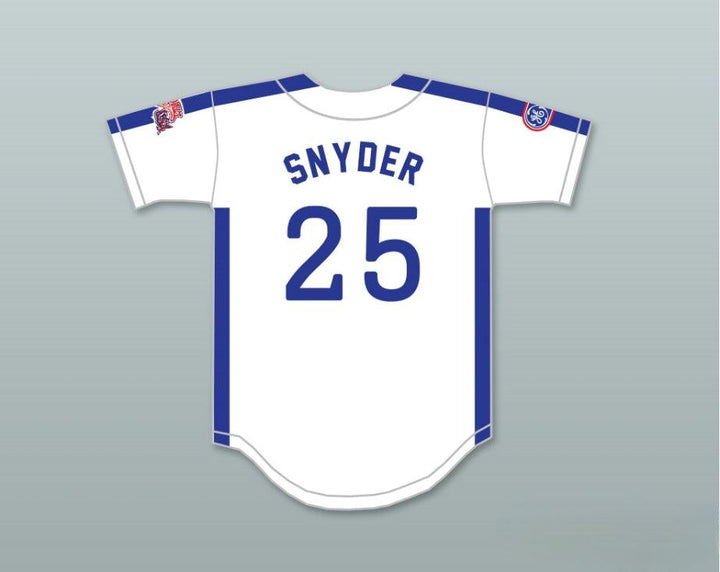 Jersey de Béisbol Personalizado con Cualquier Nombre y Número CORY SNYDER 25 1984 Equipo de EE. UU. Blanco con Botones Costura Superior Tallas S-6XL