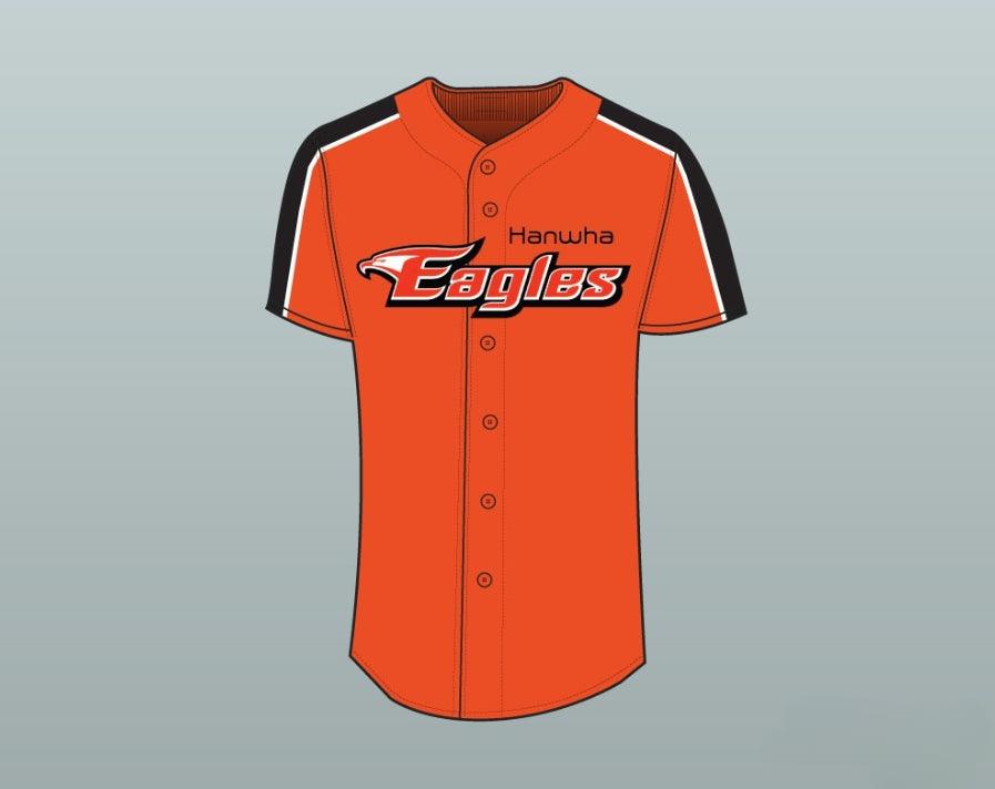 Personalizada Cualquier Nombre Número HYUN-JIN RYU HANWHA EAGLES 99 CAMISETA DE BÉISBOL Top Cosido S-6XL
