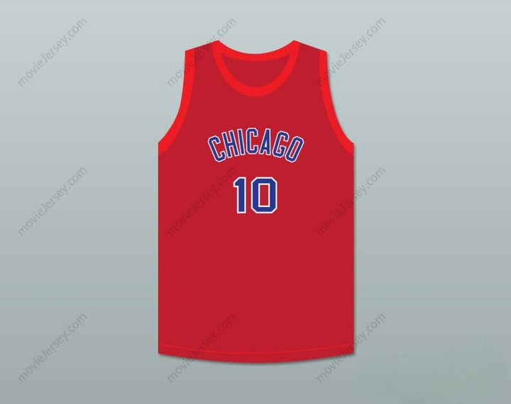 CUSTOM ANY Name Number MAX ZASLOFSKY 10 CHICAGO STAGS RED BASKETBALL JERSEY Top Stitched S-6XL