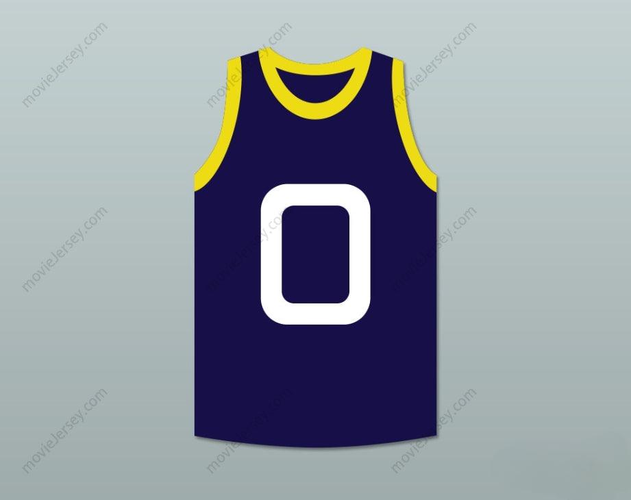 CUSTOM ANY Name Number  POUND 0 MONSTARS DARK BLUE BASKETBALL JERSEY SPACE JAM Top Stitched S-6XL
