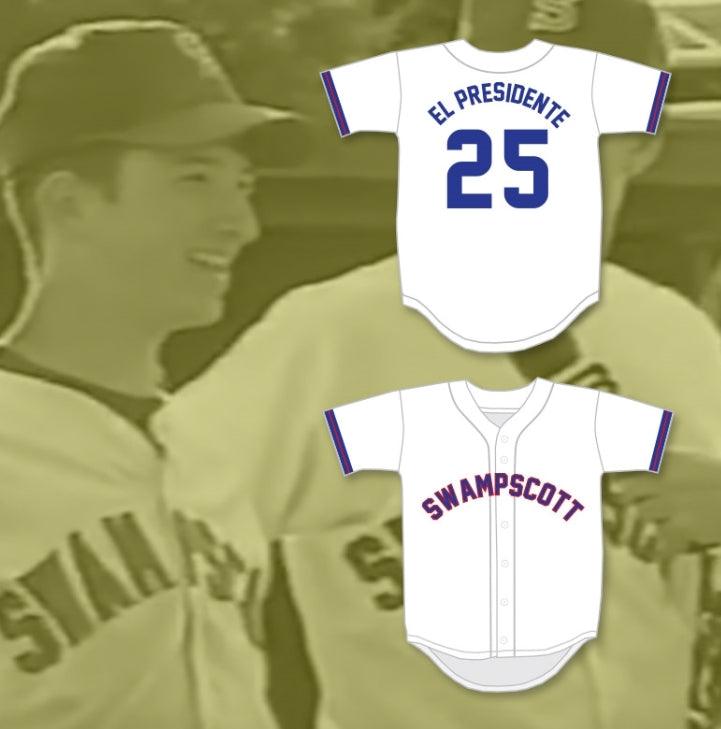 Personalizado Cualquier Nombre Número EL PRESIDENTE 25 CAMISETA DE BÉISBOL BLANCA DE LA ESCUELA SECUNDARIA Costura Superior S-6XL