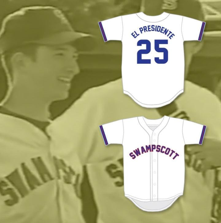 Personalizado Cualquier Nombre Número EL PRESIDENTE 25 CAMISETA DE BÉISBOL BLANCA DE LA ESCUELA SECUNDARIA Costura Superior S-6XL