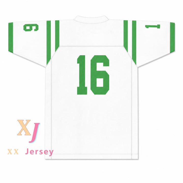 Isidore Newman High School 16 Football Jersey — white back view