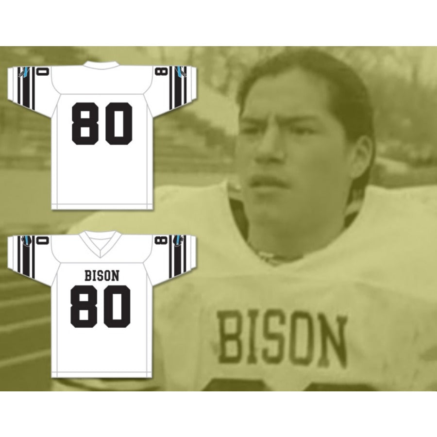 CUSTOM ANY Name Number TRACY TWO DOGS 80 BLUE SPRINGS BISON HIGH SCHOOL Football Jersey Top Stitched S-6XL