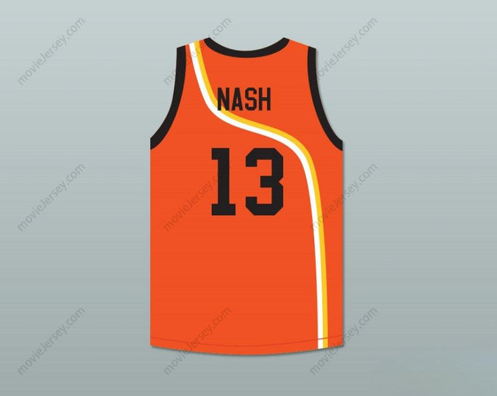 CUSTOM ANY Name Number STEVE NASH 13 ROSWELL RAYGUNS ORANGE BASKETBALL JERSEY Top Stitched S-6XL