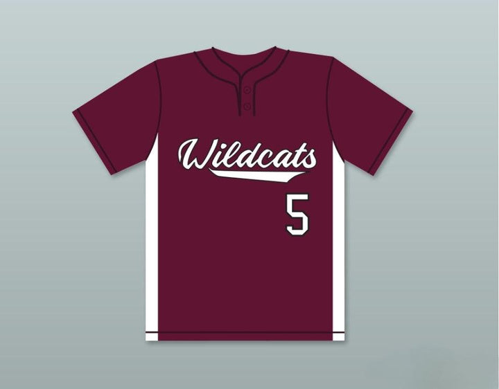 Camiseta de béisbol granate de los WILDCATS DE WHITEHOUSE HIGH SCHOOL de PATRICK MAHOMES 5, con cualquier nombre y número personalizados, 2 costuras, tallas S-6XL