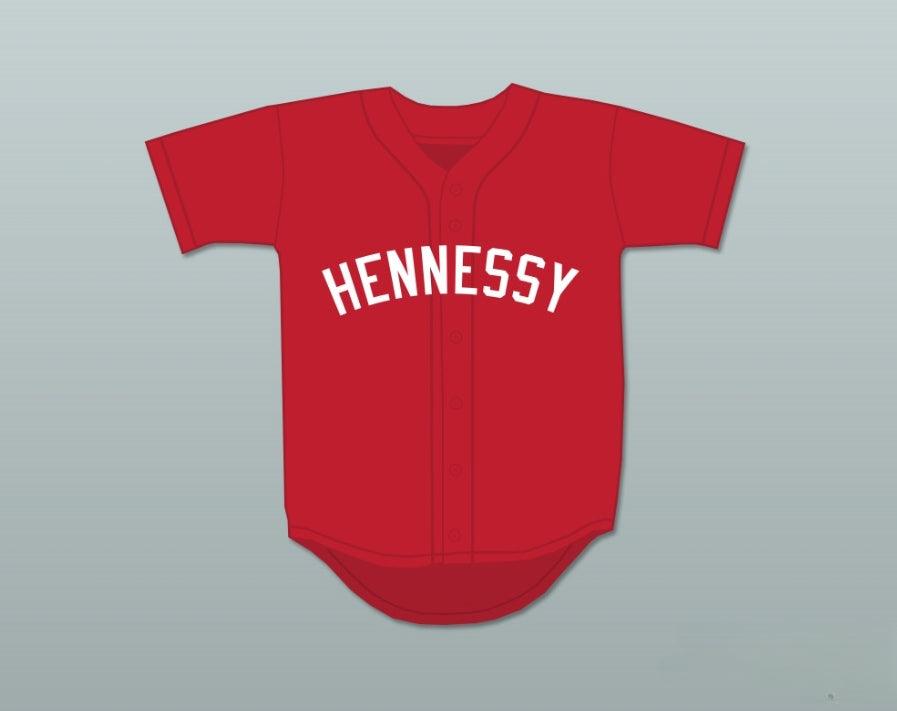 Camiseta de béisbol roja con el número y nombre personalizados QUEENSBRIDGE 95 HENNESSY, talla S-6XL