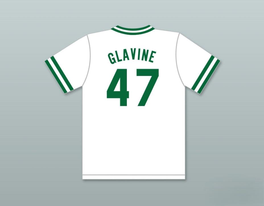 Camiseta de béisbol blanca con nombre y número personalizado TOM GLAVINE 47 HIGH SCHOOL INDIANS, 2 costuras superiores, tallas S-6XL