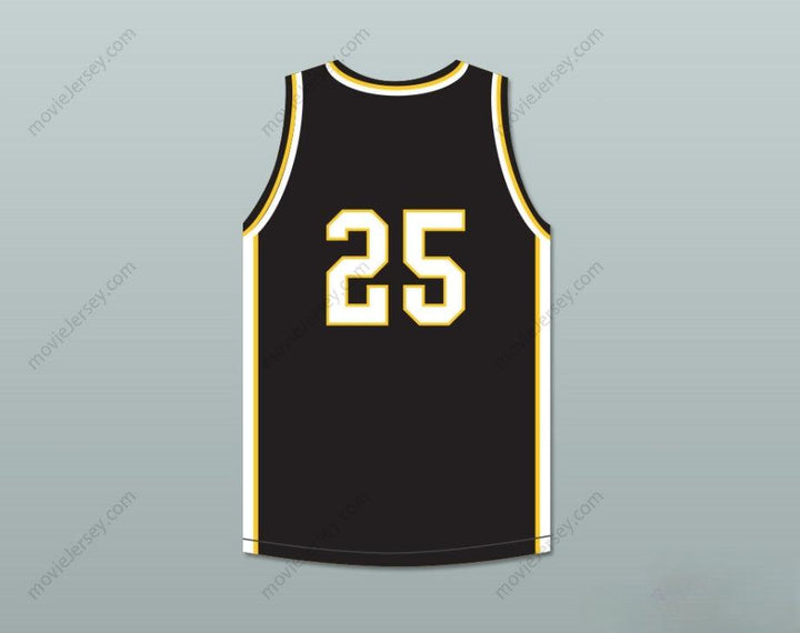 PERSONALIZADA cualquier nombre número DWYANE WADE 25 HAROLD L. RICHARDS HIGH SCHOOL BULLDOGS CAMISETA DE BALONCESTO NEGRA 3 costuras superiores S-6XL