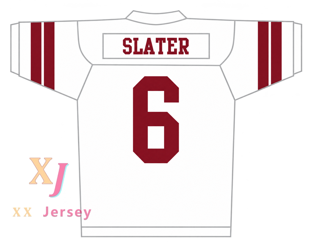 Custom AC Slater 6 Bayside Tigers Football Jersey with Patch