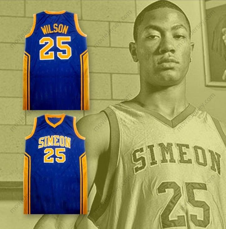 PERSONALIZA CUALQUIER Nombre Número BEN WILSON 25 CAMISETA BALONCESTO SIMEON HIGH SCHOOL NUEVA COSIDA A MANO Top Stitched S-6XL