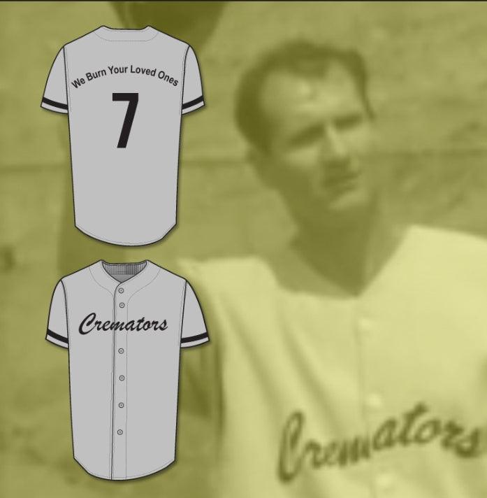 Camiseta de béisbol personalizada con nombre y número de AL BUNDY 7 CREMATORS, cosida, nueva, con puntadas decorativas, tallas S-6XL