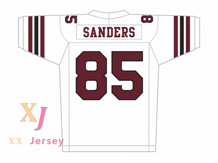 CAMISETA DE FÚTBOL PERSONALIZADA CON CUALQUIER Nombre Número MORRIS CHESTNUT TRAVIS SANDERS 85 BOSTON REBELS VISITANTE Cosida S-6XL