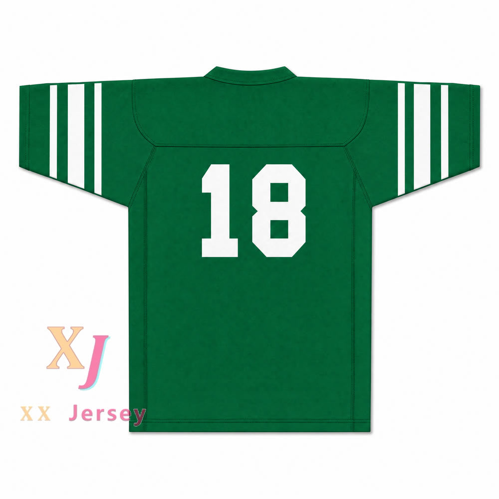 Isidore Newman High School 18 Football Jersey — green back view