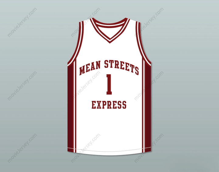CUSTOM ANY Name Number DERRICK ROSE 1 MEAN STREETS EXPRESS BASKETBALL JERSEY AAU Top Stitched S-6XL