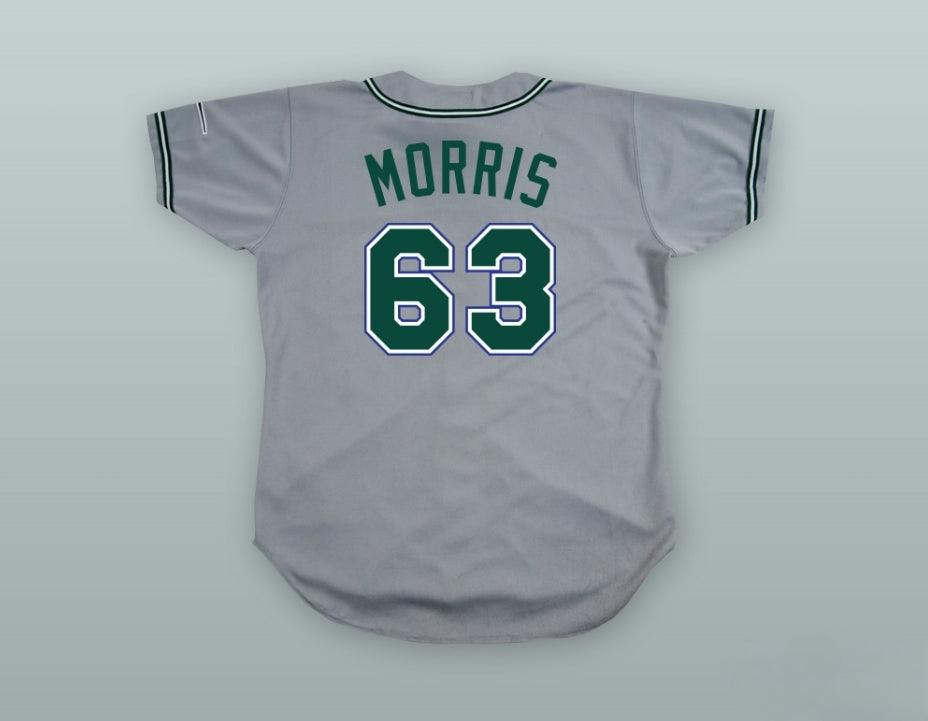 Personalizado Cualquier Nombre Número JIMMY MORRIS 63 CAMISETA DE BÉISBOL PROFESIONAL THE ROOKIE Con Costuras S-6XL
