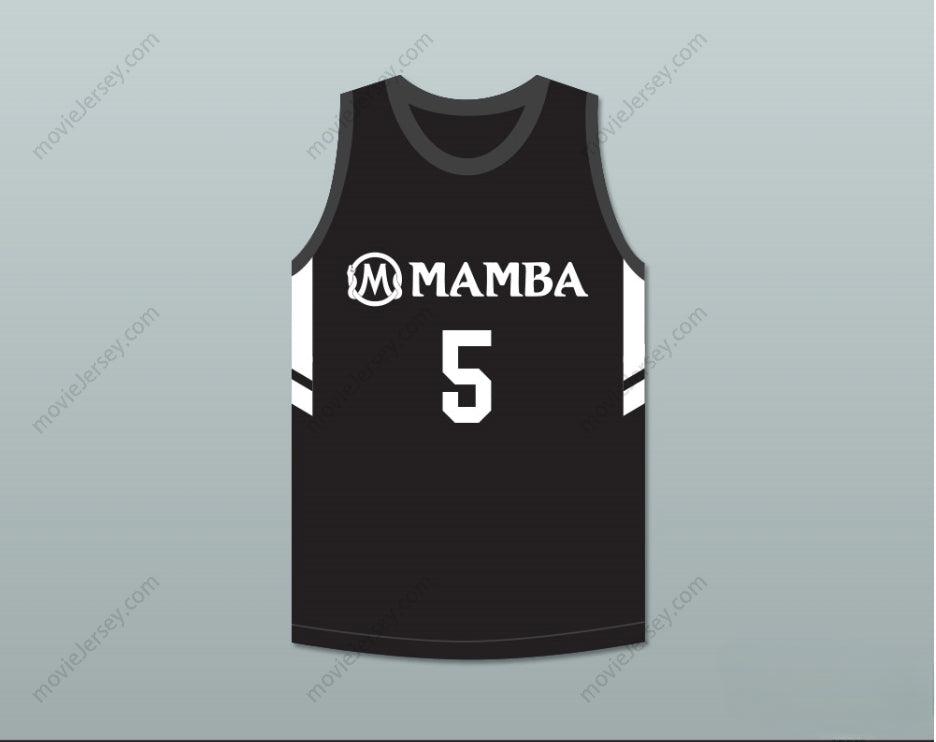 PERSONALIZABLE Cualquier Nombre Número ALYSSA ALTOBELLI 5 MAMBA BALLERS JERSEY DE BALONCESTO NEGRO VERSIÓN 3 Costura Superior S-6XL