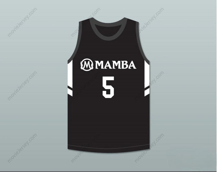 PERSONALIZABLE Cualquier Nombre Número ALYSSA ALTOBELLI 5 MAMBA BALLERS JERSEY DE BALONCESTO NEGRO VERSIÓN 3 Costura Superior S-6XL