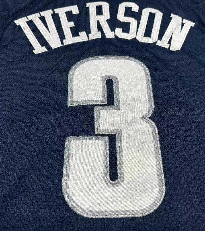 Camiseta de baloncesto retro cosida de Allen Iverson #3 Bethel High School