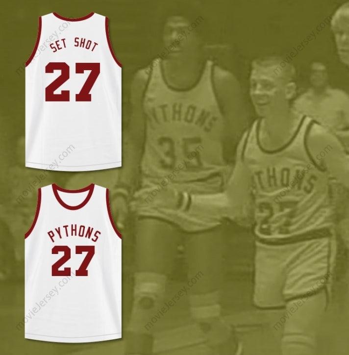 PERSONALIZA CUALQUIER Nombre Número SET SHOT 27 CAMISETA DE BALONCESTO PYTHONS EL PEZ QUE SALVÓ Costuras Reforzadas S-6XL