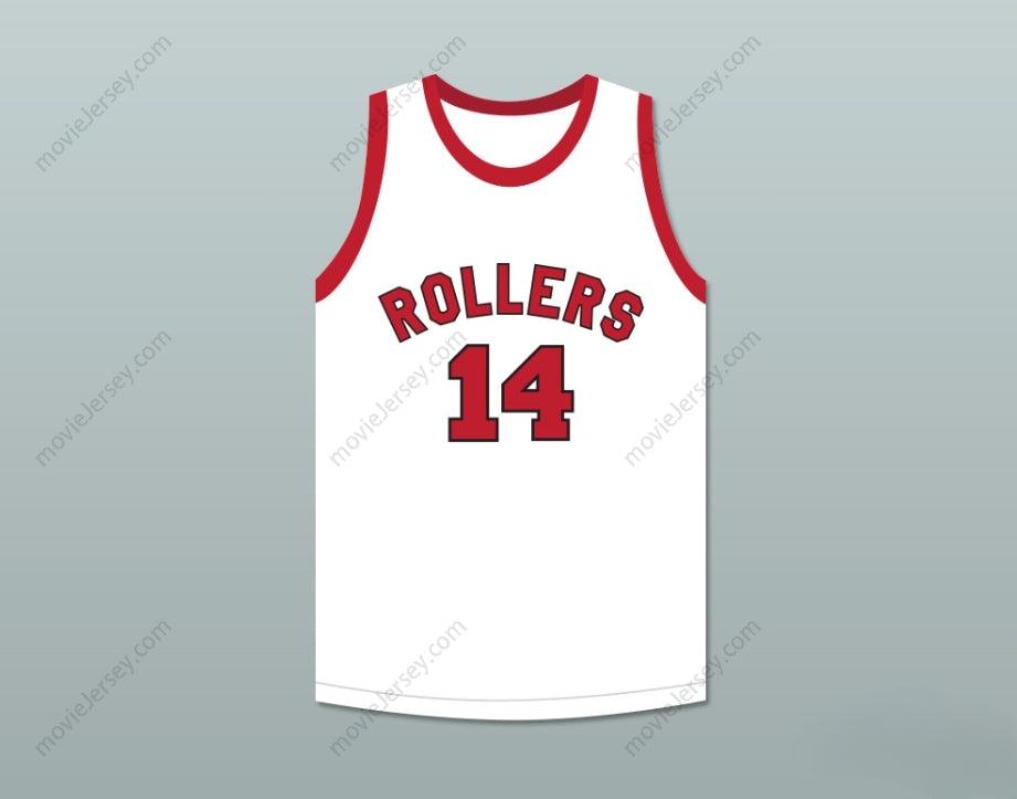 CUSTOM ANY Name Number  GEORGE NOSTRAND 14 PROVIDENCE STEAMROLLERS WHITE BASKETBALL JERSEY 3 Top Stitched S-6XL