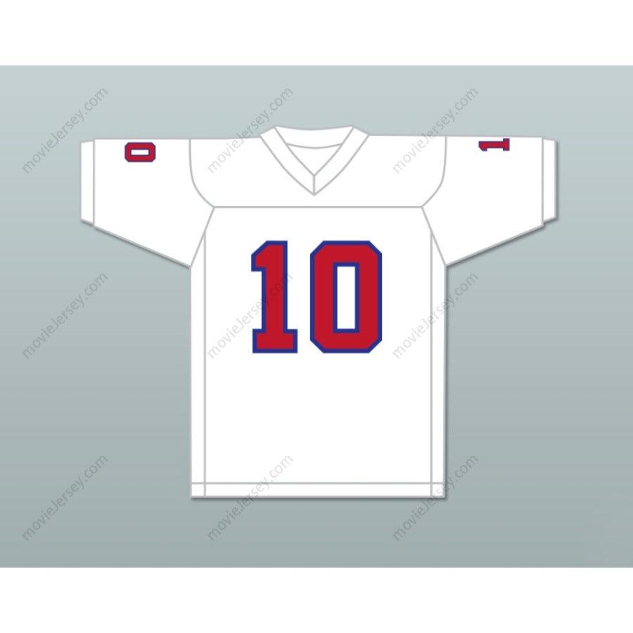 PERSONALIZA CUALQUIER Nombre Número 1983 USFL GLENN INVERSO 10 NEW JERSEY GENERALS ROAD Camiseta de Fútbol con Costuras S-6XL