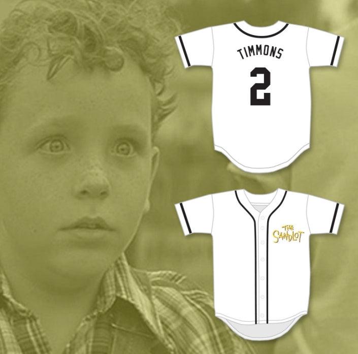 Camiseta de béisbol TOMMY TIMMONS 2 con nombre y número personalizados, EL SANDLOT, costura superior S-6XL