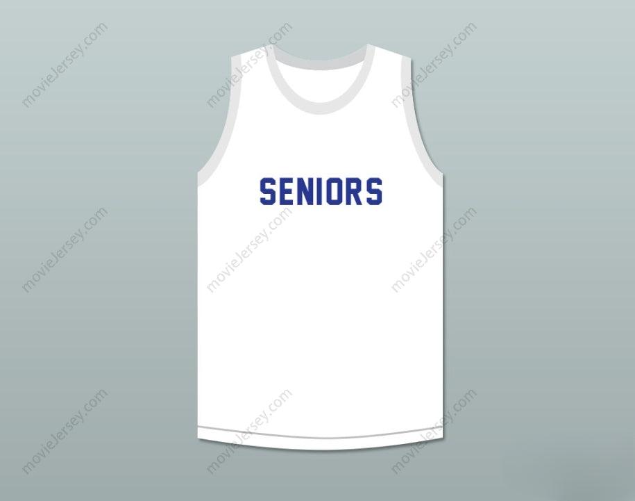 PERSONALIZA CUALQUIER Nombre Número SENIORS 77 CAMISETA DE BALONCESTO BLANCA con costuras S-6XL