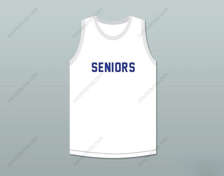 PERSONALIZA CUALQUIER Nombre Número SENIORS 77 CAMISETA DE BALONCESTO BLANCA con costuras S-6XL