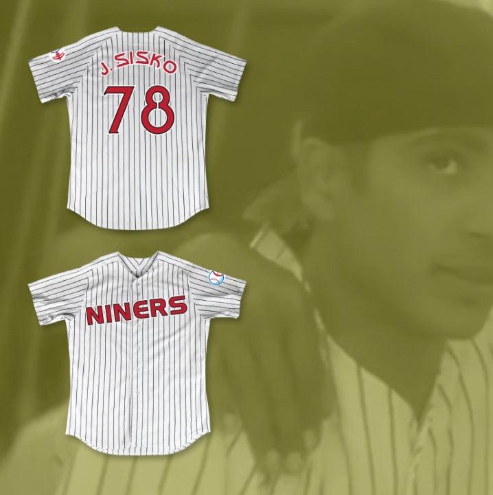Camiseta de béisbol blanca a rayas con el número JAKE SISKO 78 DEEP SPACE NINERS, con nombre personalizado, cosida, S-6XL