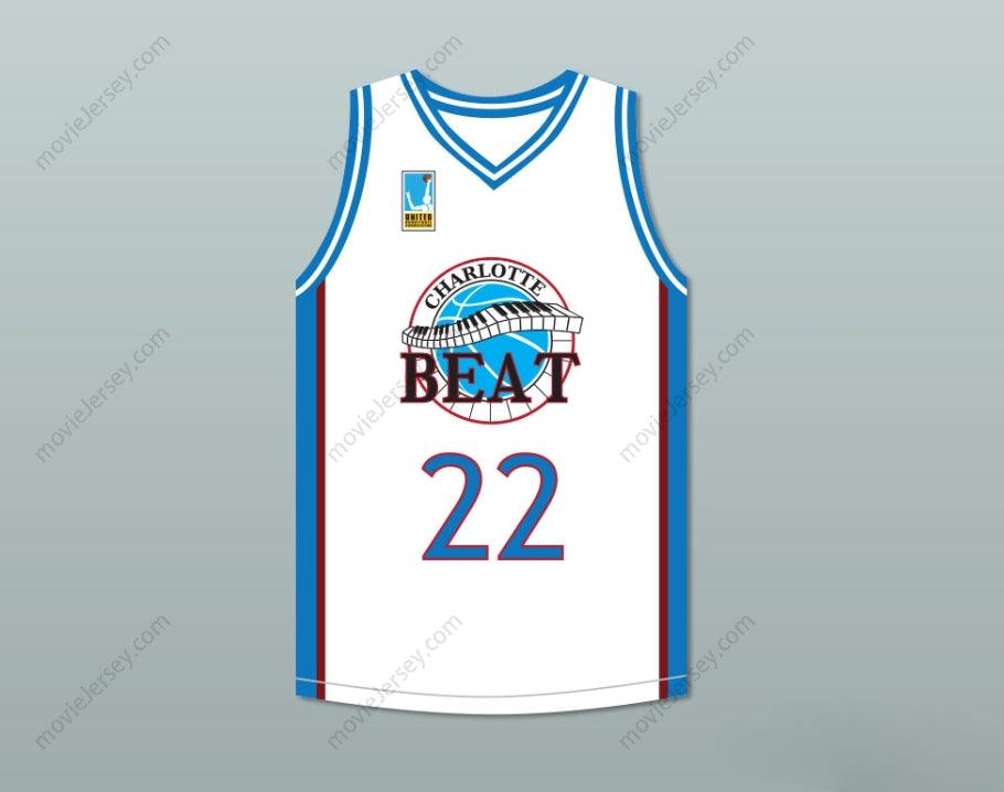 CUSTOM ANY Name Number RASHEED WALLACE WHITLEY 22 CHARLOTTE BEAT AWAY BASKETBALL JERSEY WITH UBA PATCH JUWANNA MANN Top Stitched S-6XL