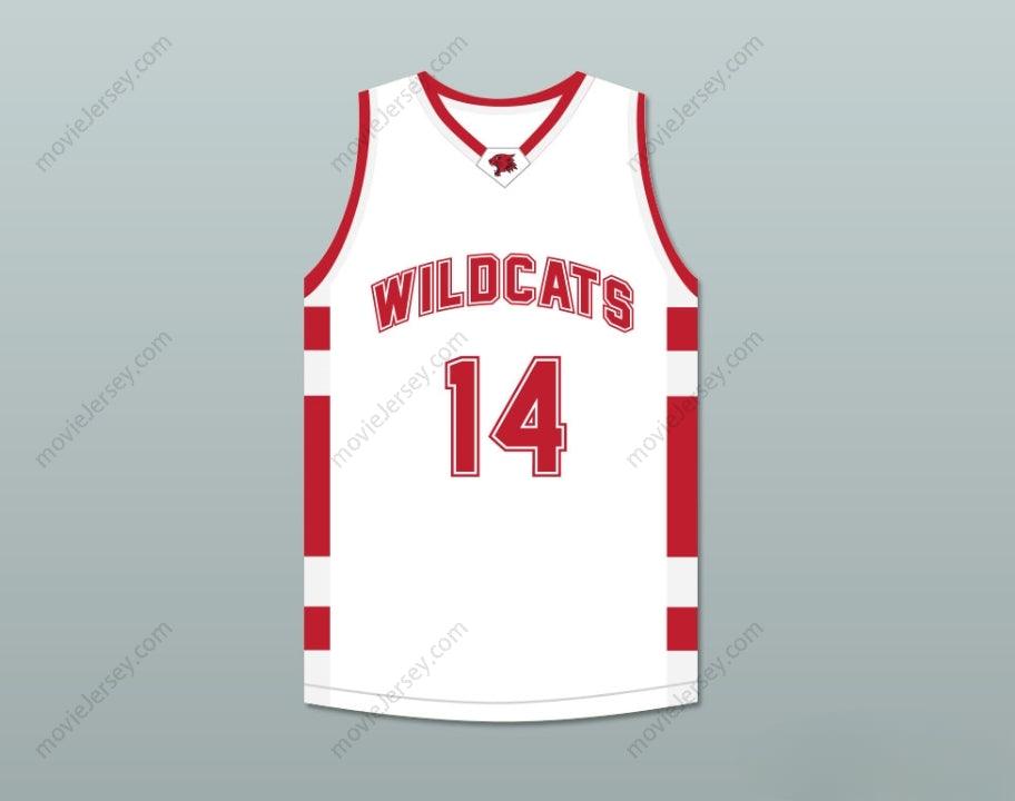 CUSTOM ANY Name Number TROY BOLTON 14 EAST HIGH SCHOOL WILDCATS WHITE BASKETBALL JERSEY Top Stitched S-6XL