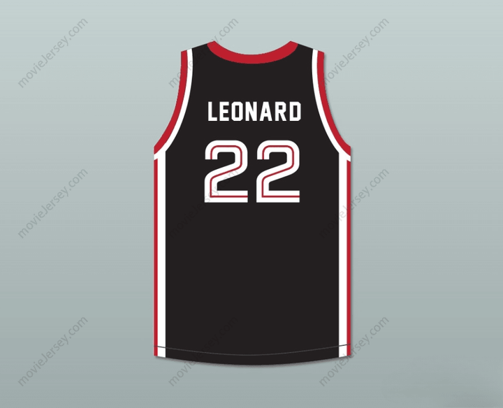 CUSTOM ANY Name Number KAWHI LEONARD 22 MARTIN LUTHER KING HIGH SCHOOL  BLACK BASKETBALL JERSEY 12 Top Stitched S-6XL