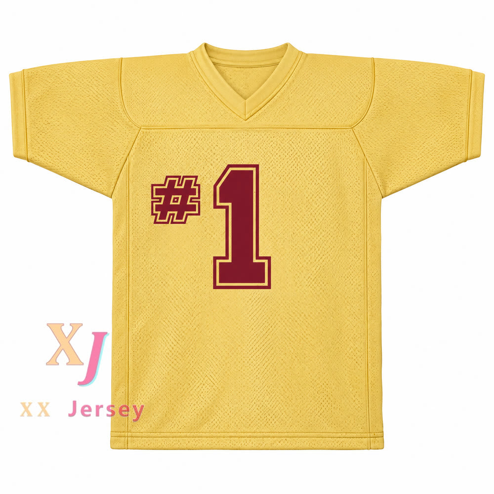 Camiseta de fútbol de la UNIVERSIDAD ESTATAL DE HEARTLAND con el número y nombre que quieras TROTTER #1 con costuras superiores S-6XL