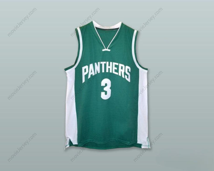 PERSONALIZA Cualquier Nombre Número ANTHONY DAVIS 3 PANTHERS ELEMENTARY SCHOOL Camiseta de baloncesto VERDE con costuras S-6XL