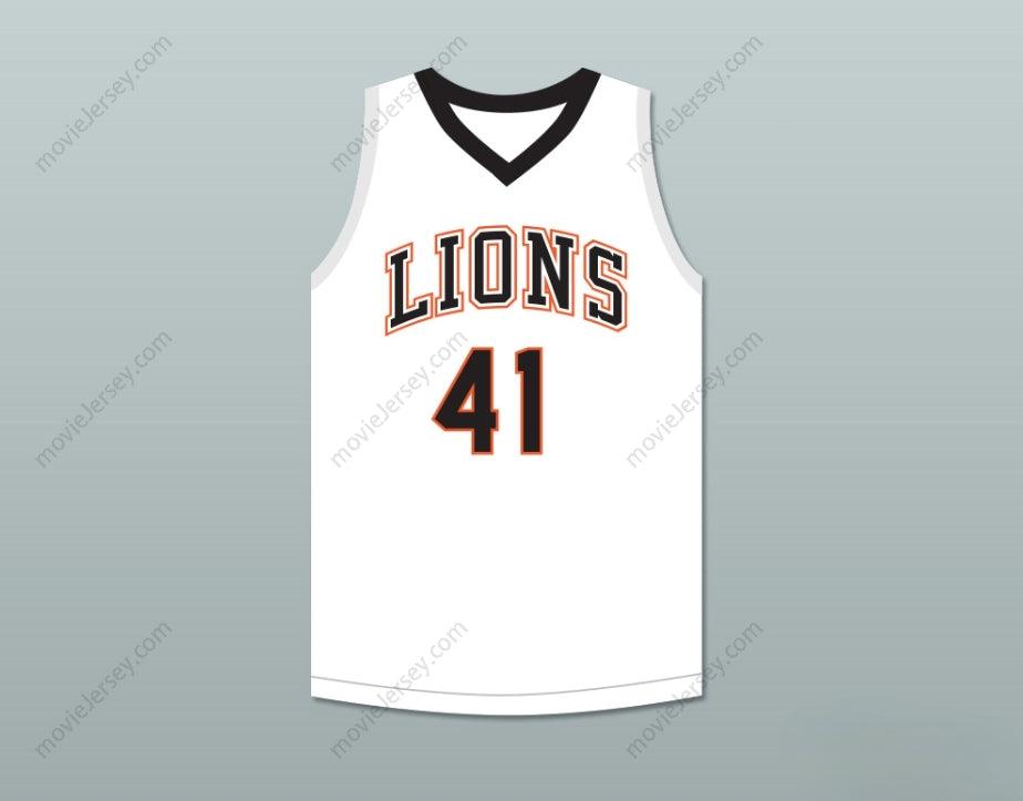 PERSONALIZA CUALQUIER Nombre Número ANDRE IGUODALA 41 CAMISETA DE BALONCESTO BLANCA LANPHIER HIGH SCHOOL LIONS 1 Costura Superior S-6XL