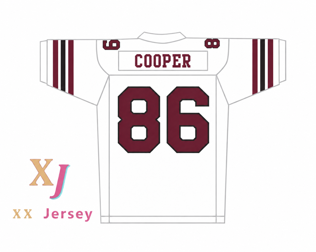 Custom Kyle Cooper 86 Boston Rebels Football Jersey