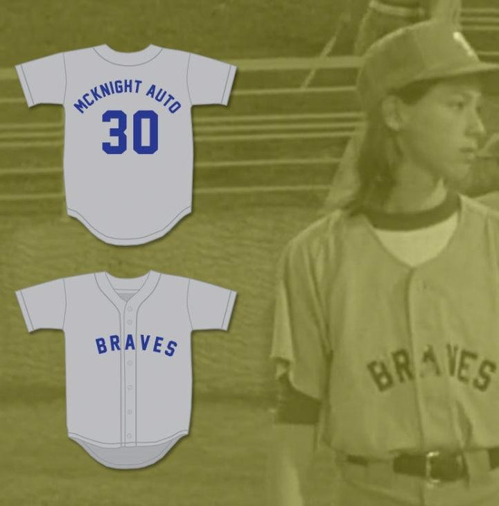 Camiseta de béisbol personalizada con cualquier nombre y número MITCH KRAMER 30 BRAVES MCKNIGHT AUTO DAZED AND CONFUSED Costura superior S-6XL