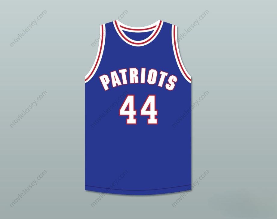 PERSONALIZA Cualquier Nombre Número REGGIE REYNOLDS 44 WILL FOSTER HIGH SCHOOL PATRIOTS AZUL CAMISETA DE BALONCESTO LAS ZAPATILLAS ROJAS 2 Doble Costura S-6XL