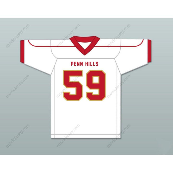 PERSONALIZA CUALQUIER Nombre Número AARON DONALD 59 CAMISETA FÚTBOL AMERICANO PENN HILLS HIGH SCHOOL INDIANS Tallas S-6XL Cosida