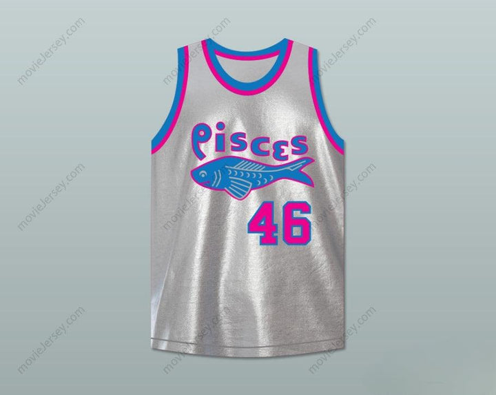 PERSONALIZA CUALQUIER Nombre Número WINSTON RUNNING HAWK 46 PISCIS BALONCESTO JERSEY EL PEZ QUE SALVÓ Costura superior S-6XL